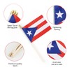 Lebei Puerto Rico Flag Mini Small Puerto Rican Handheld Stick