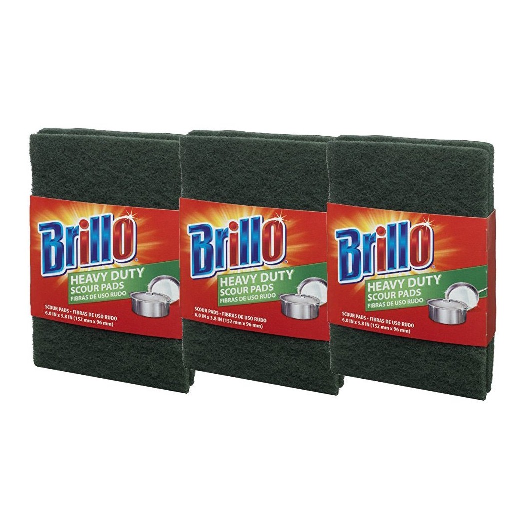 Brillo Basics Heavy Duty Scour Pads, 2 Count, 3Pack