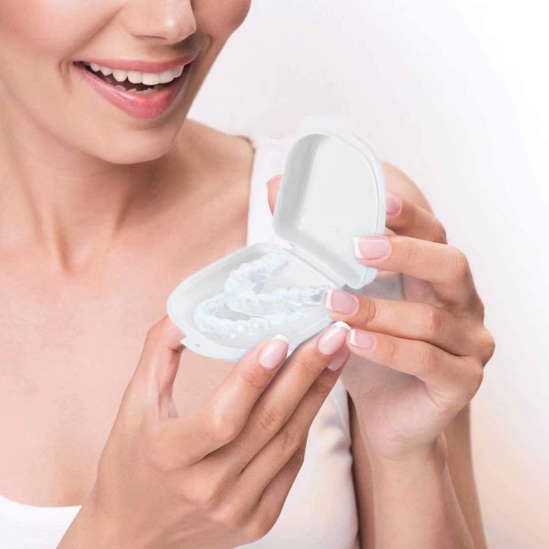 Doyeemei Orthodontic Case, Denture Case, Orthodontic Retainer Box Mouth Training