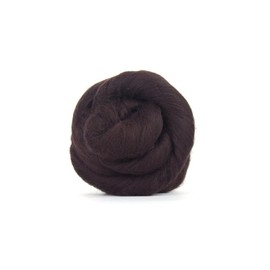 Dark Brown Merino Wool Roving/Tops - 50g. Yarn Great for Wet Felting/Needle Felting, and Hand Spinning Craft Projects.