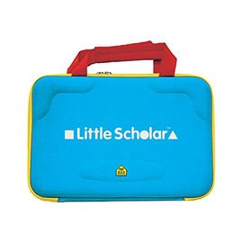 School Zone - Little Scholar Kids Learning Tablet Protective Carrying Case - Ages 3 to 7, Fits up to 8" Tablets, Zip Closure, Inside Pockets, Hard Shell, Handles, Durable, Lightweight