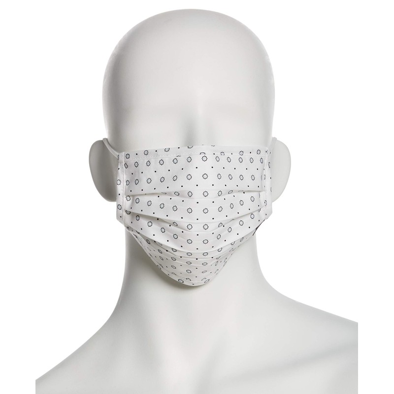 Perry Ellis Reusable Pleated Woven Fabric Face Masks (Pack of