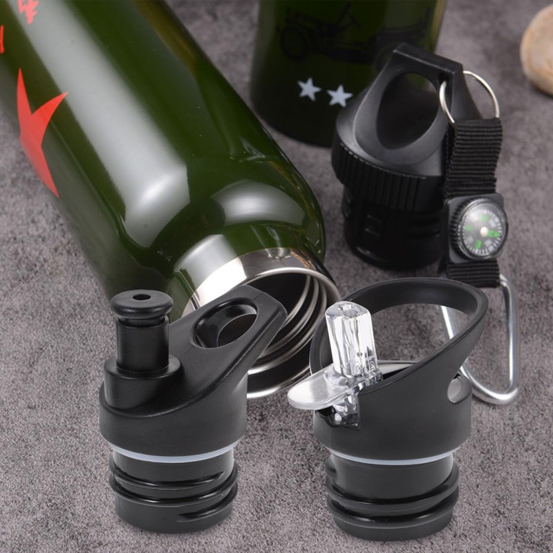 OHPHCALL 2pcs Spout Lid Compatible with Flask Wide Mouth Water