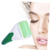 DECHOUS Handheld Aging Facial Massager Green Roller for Puffiness Relief