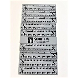Forensic Photo Scales/Rulers, Gray, Pack of 10 Each