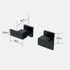 Decaura Square Shower Mixer Taps Wall Top Assemblies 1/4 Turn