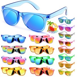 Party Favors Kids Sunglasses Bulk - 16 Packs Neon Sunglasses for Kid Age 3-8, UV400 Protection Party Sunglasses Goodie Bags Stuffers for kids Birthday Party Supply, End of the Year Gifts For Students