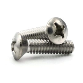 Phillips Oval Head Machine Screws 316 Stainless Steel - #8-32 x 1-1/4" Qty 1000