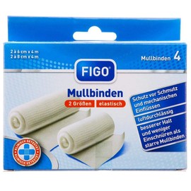 varivendo Notepad + 8 Pieces Figo Elastic Fixation Bandage Gauze Bandages