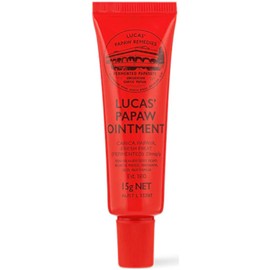 Lucas Papaw Ointment – 15g Tube with Lip Applicator – Multi-Purpose Balm for Chapped Lips, Minor Burns, Sunburn, Cuts, Insect Bites, and Diaper Rash – Made in Australia