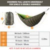 Under Quilts for Hammocks, HIKERBRO Ultralight Hammock Underquilt, Double Size