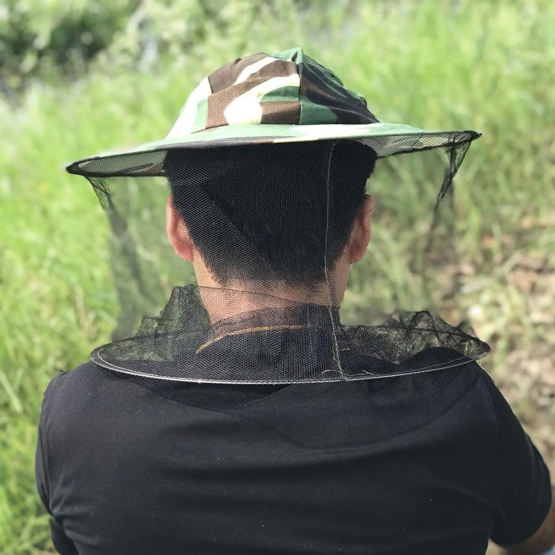 KUMSODE Pack of 2 beekeeper hat, mosquito net hat, mosquito