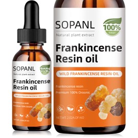 Organic Frankincense Resin Oil for Face - Reduces Fine Lines & Wrinkles, Soothes Irritated Skin, Deep Hydration for All Skin Types, Ideal for Daily Skincare Routine, 2 Fl Oz