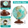 Illuminated Globe of the World with Wooden Stand, 8'' World