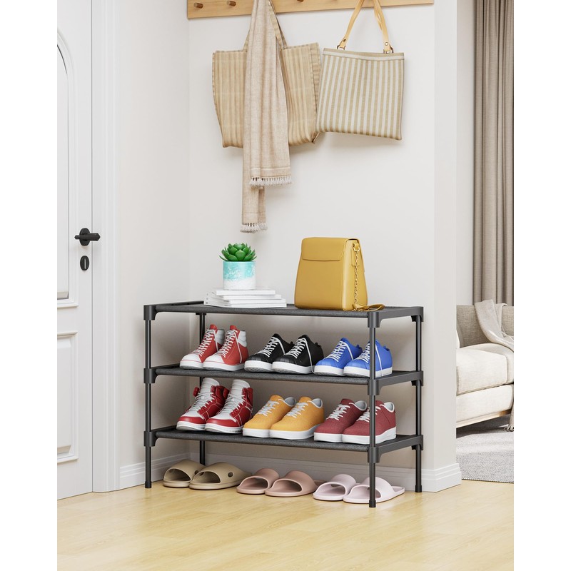 Kitsure Shoe Rack - Non-Woven Shoe Rack Shelf, Shoe Organizer