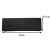 Slate Plate 30 cm Length Corner Slim [Rectangular Black Dinnerware Stone