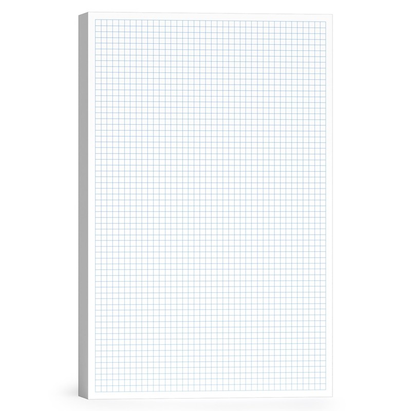 11x17 Large Graph Paper Pad, Top Glue Binding Grid Paper,