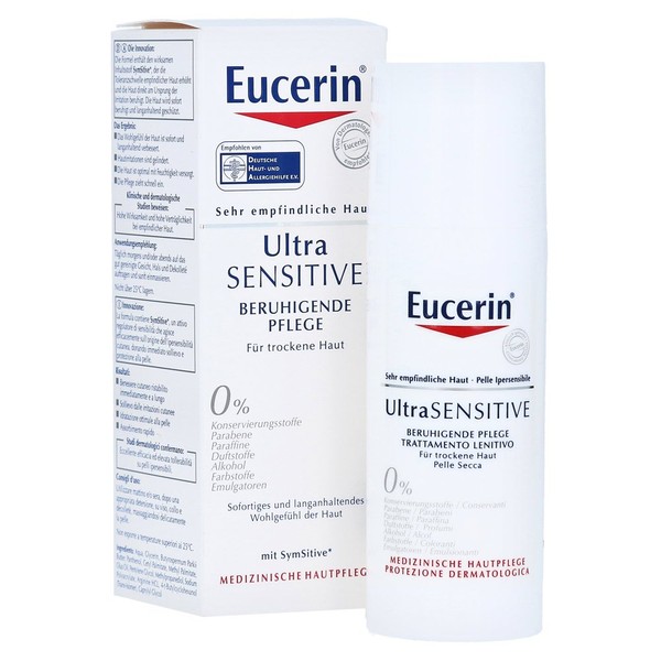 Eucerin® Ultra Sensitive Soothing Cream 50 ml (Pack of 4)