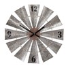 SEI Furniture Rustic Windmill Wall Clock - Large Oversized Clock