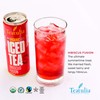 Hibiscus Fusion Organic Iced Tea Canned Still Cold Brewed Tea