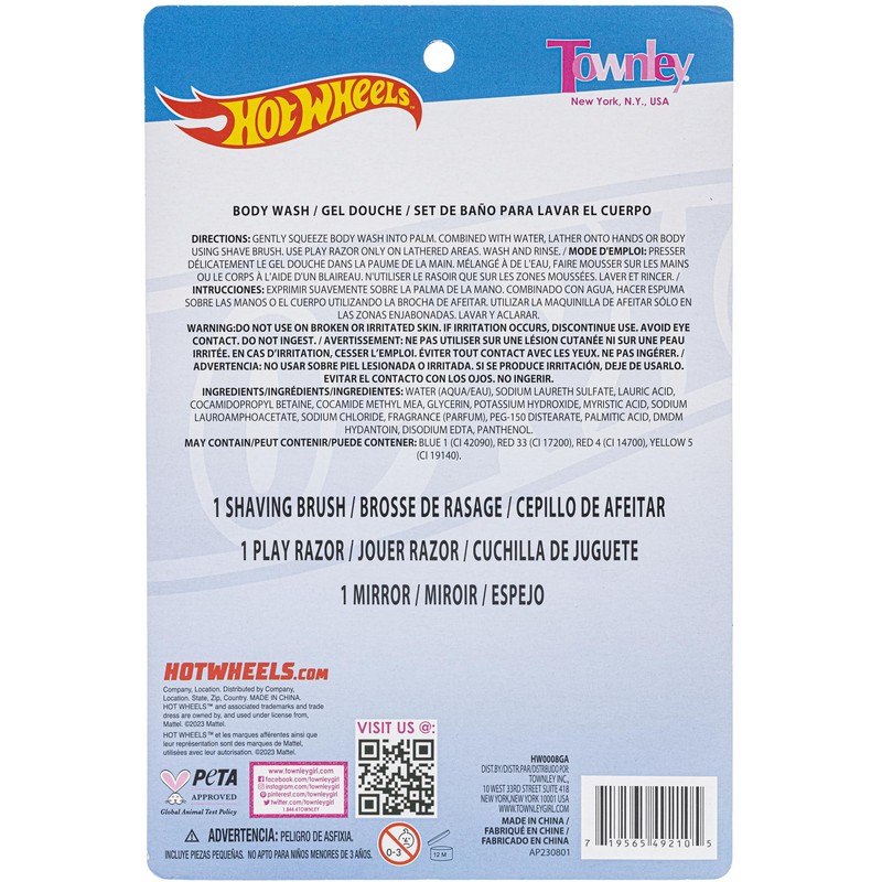 Townley Girl Hot Wheels- My First Shaving and Grooming Pretend