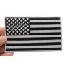 Ivamis Black and White American Flag Patch with White Borders-
