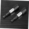 SHINEOFI 2sets Magnetic Screwdriver Bit Holder Extension Bar Quick Release