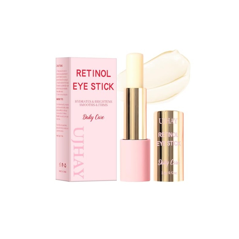 UJhay Retinol Eye Stick - Anti-Aging Balm with Caffeine &