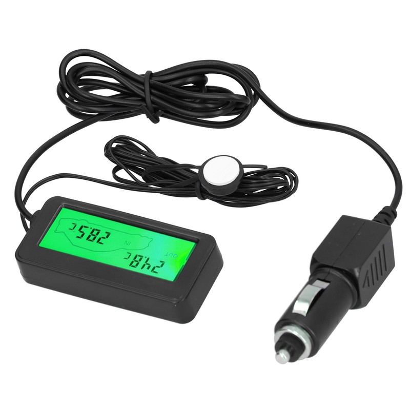 Mini Thermometer Electronic Temperature Meter with LCD Display DC12V for