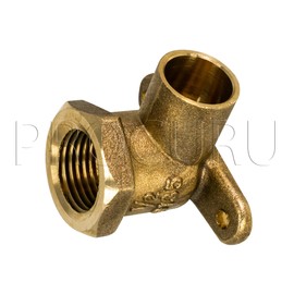 PROCURU 1/2-Inch Drop Ear 90-Degree Elbow C x F (Sweat x Female NPT), Lead Free Cast Copper Brass (1-Pack)
