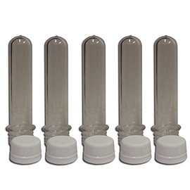 5col Rugged Geocache Waterproof Storage Tubes - Clear/Plastic, 5-Pack