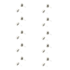 Unifizz AAA Batteries Metal Battery Spring Contact Plate 7.5 x 8MM Unipolar Plate Conversion Spring Nickeling Plate Contact Terminal for Remote Control Battery Charger 10 PCS