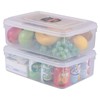 Jnktka 11 Quart Clear Plastic Storage Bins, Storage Container Box