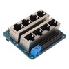 GPIO Breakout Board Professional 8 RJ45 Ports 40 Pin Power