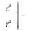 sourcing map 2pcs Square Screwdriver Bit SQ2 1/4" Hex Shank