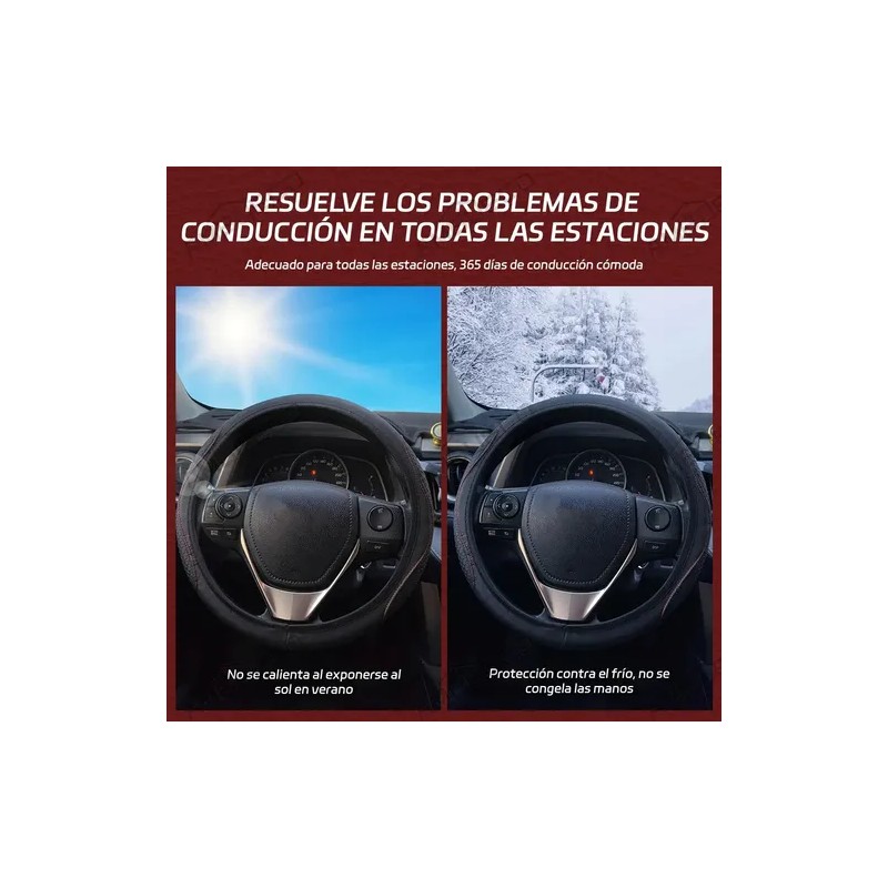 Funda Cubre Volante Antideslizante Gama Alta Redondo 38cm