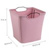 ClosetMaid 13029 Cubeicals Wire Frame Fabric Storage Bin, Light Pink