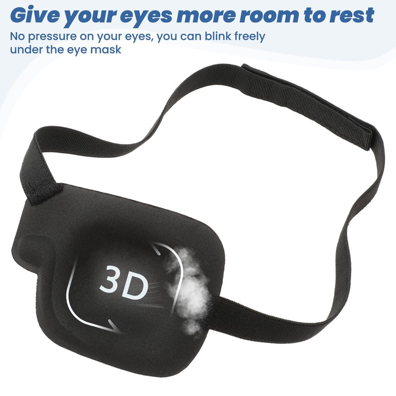 Larrel Pack of 2 3D Eye Patch, 9.7 x 7.9