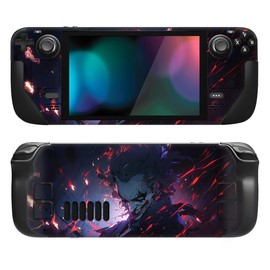 PlayVital Full Set Protective Skin Decal for Steam Deck LCD, Custom Stickers Vinyl Cover for Steam Deck OLED - Evil Clown