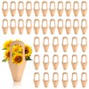 BEHEY 40PCS Medium Size Flower Bags for Bouquets,Kraft Paper Handle