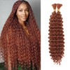 CAZSYSDD Deep Wave Bulk Hair for Braiding, 18 Inches, No