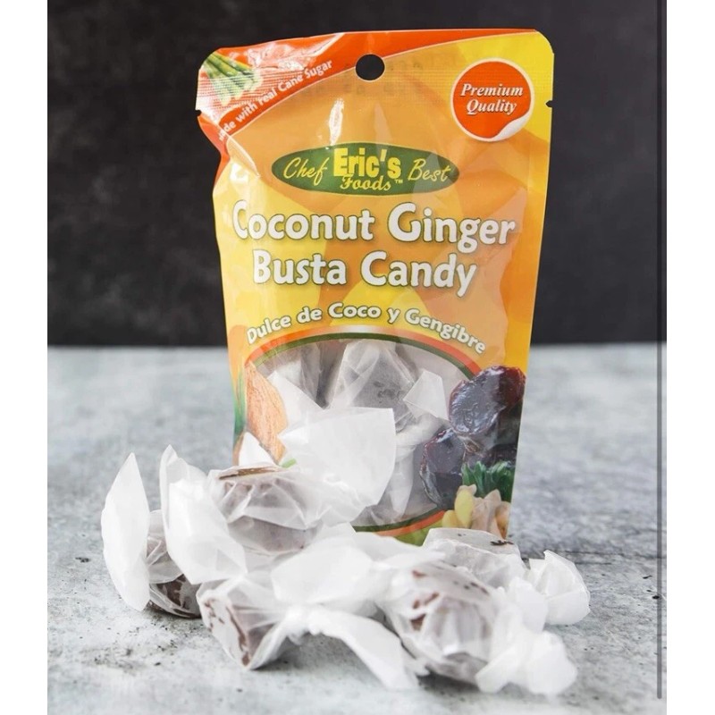 Chef Eric Coconut ginger busta candy 12 Dozen Bag