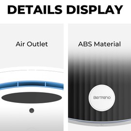 Bertreno Commercial Hand Dryer Bathroom 110V Compact Electric Hand Dryers for Bathrooms Commercial High Speed Plug in Hand Dryers Home LED Work Light and Low Noise Black