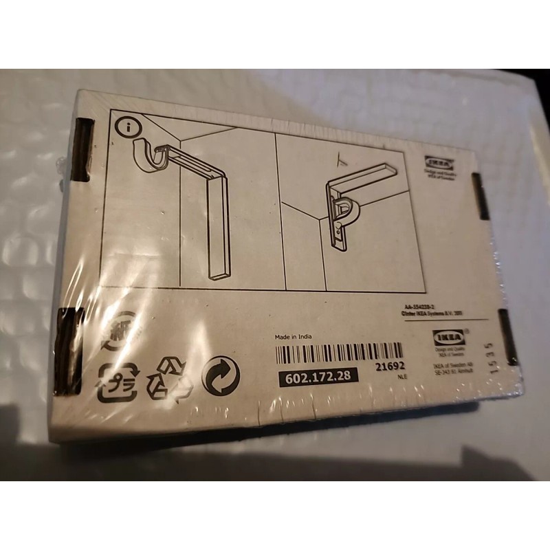 IKEA BETYDLIG Curtain Wall Ceiling Bracket Rod Holder 602.172.28 Black