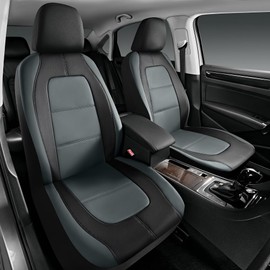 Road Comforts Car Seat Cover, Front Leather Car Seat Covers, Automotive Low Back Sport Car Seat Covers, Airbag Compatible, Universal Fit for Most Cars, SUVs, Trucks and Vans