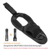 ORCATORCH Diving Flashlight Glove for Small Hands, Hands-Free Flashlight Holder