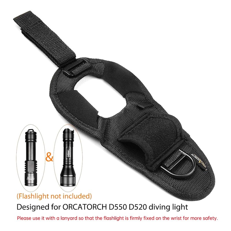 ORCATORCH Diving Flashlight Glove for Small Hands, Hands-Free Flashlight Holder