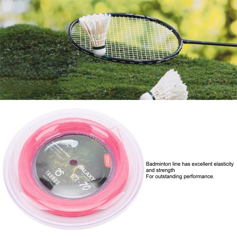 Buachois Badminton Racket String, 200 m, Highly Elastic Badminton String,