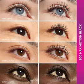 COVERGIRL CG EYE ENHANCER THE WEEKENDR GEL MASCARA Curly Mascara Max Motion Black 800 8.0 ML / 0.27 FL OZ