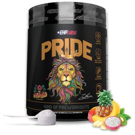 PRIDE Pre-Workout Fitness Powder Supplement with Pentaffeineᵀᴹ and 9 Essential Amino Acids for Optimum Performance - Edible, Dietary Drink, Healthcare, Muscle Growth, Strength and Pump:_Blue Slushie_20/40 Serves